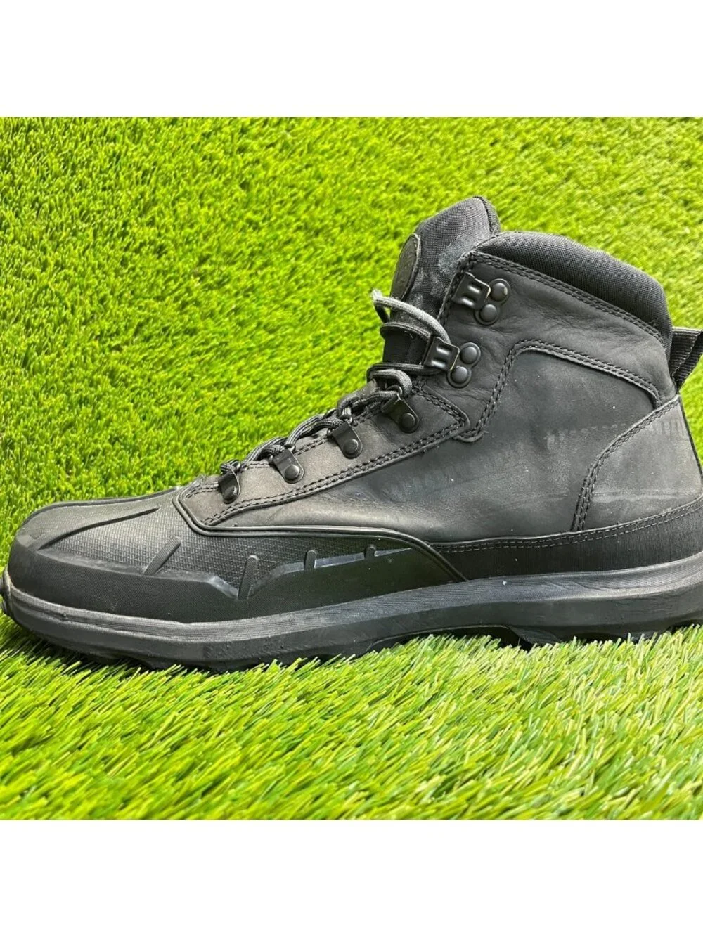 Timberland Converge Mid Mens Size 13 Black Outdoor Waterproof Lace Up Boots